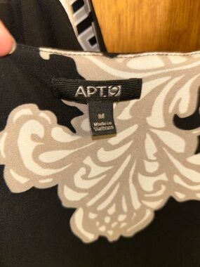 Apt. 9 Black and Cream Maxi Dress